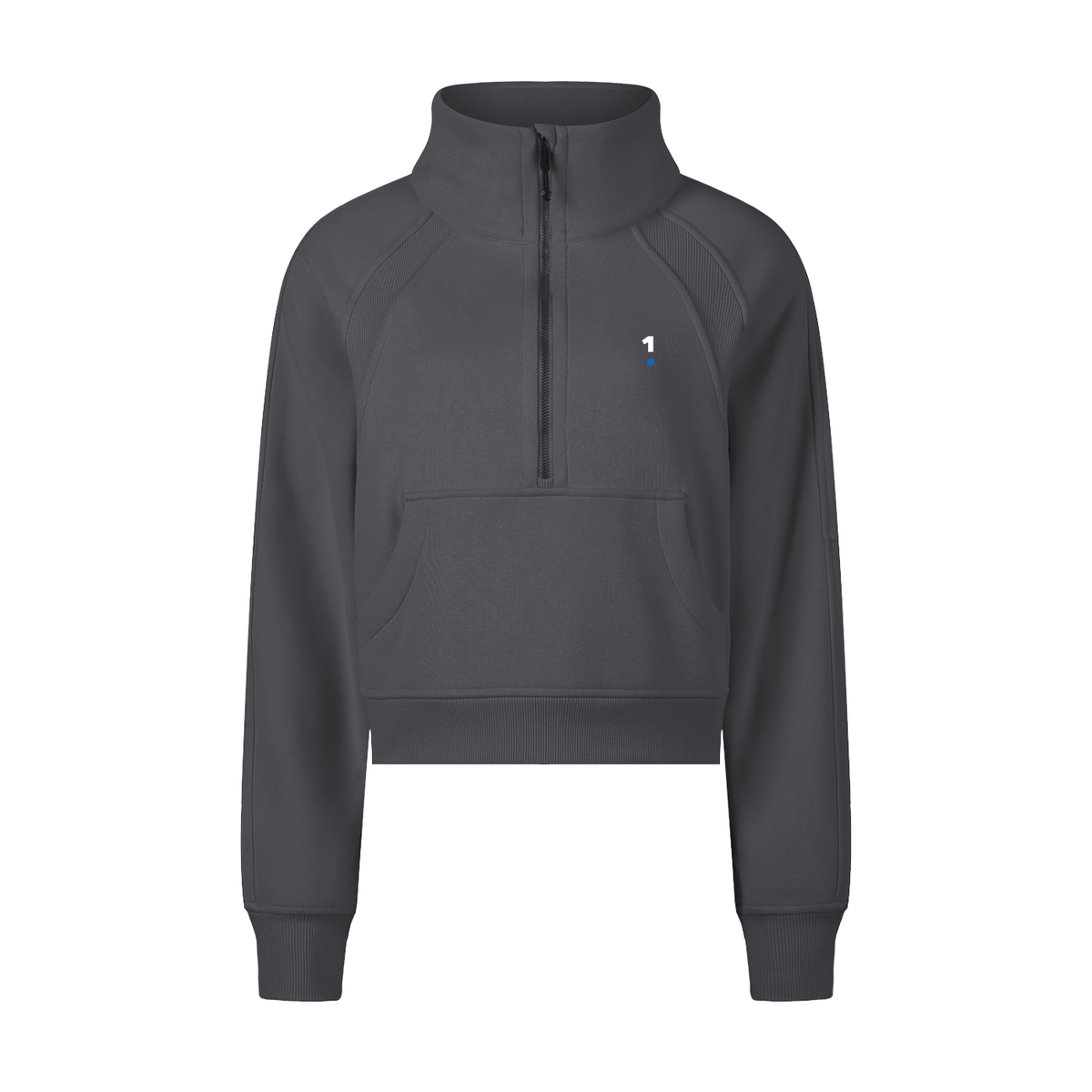 1 Logo Cropped Half-Zip Sweatshirt