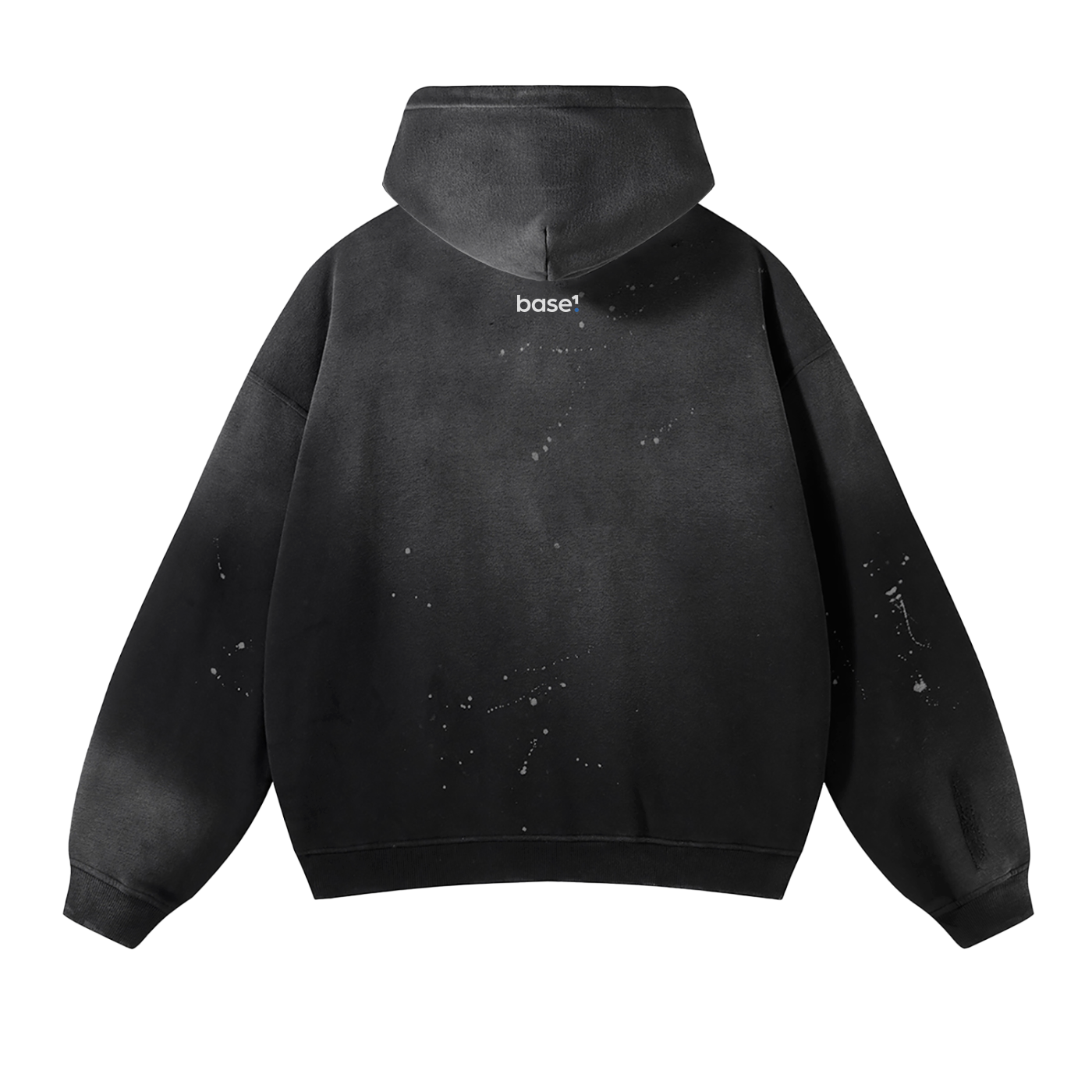 1 Logo - Vintage Wash Frayed Fleece Hoodie