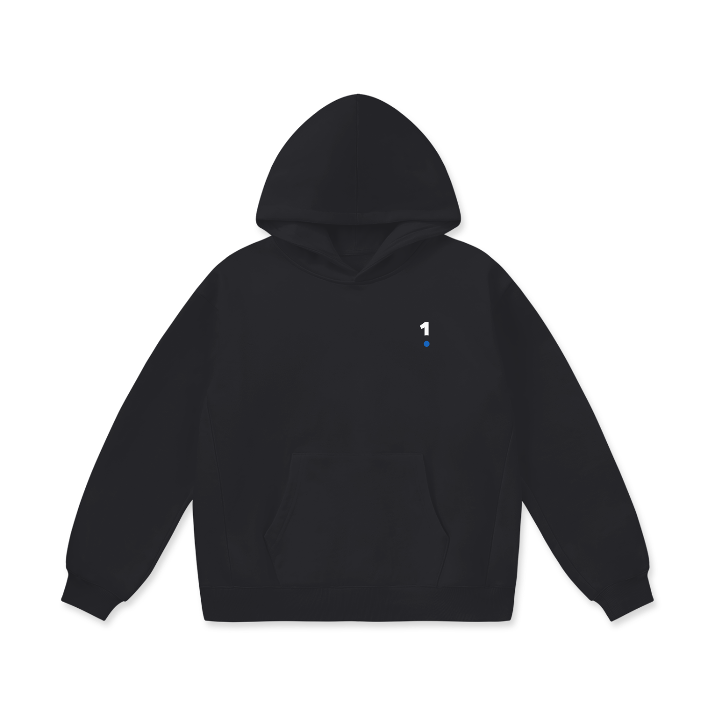 1 Logo Oversize Heavyweight Fleece Hoodie