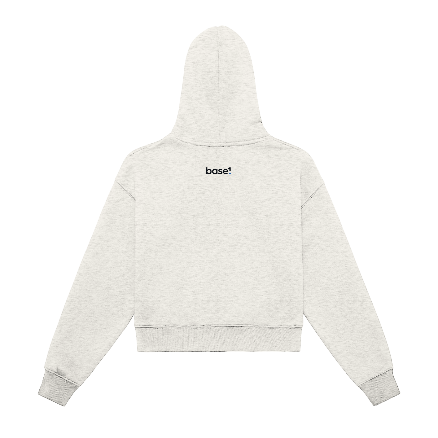 1 Logo Cropped Zip Hoodie – Dual Logo Edition