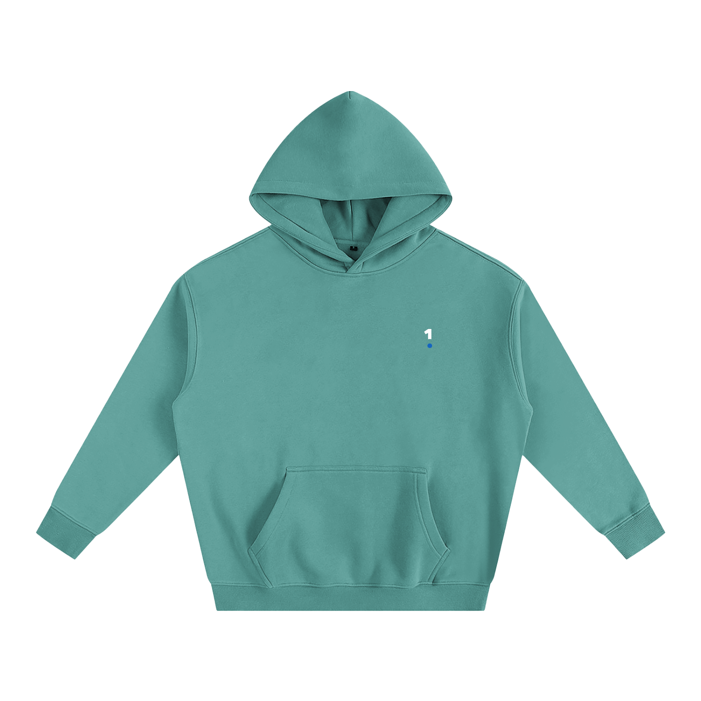 1 Logo - Oversize Fleeced Hoodie