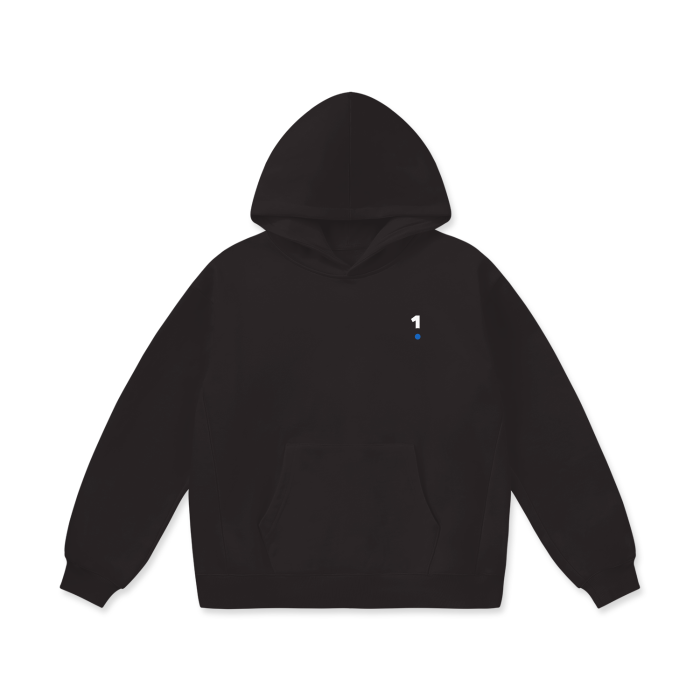 1 Logo Oversize Heavyweight Fleece Hoodie