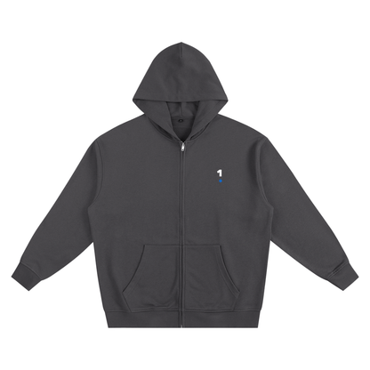 Base1 Just Flow Heavy Zip Hoodie