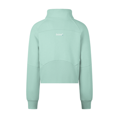 1 Logo Cropped Half-Zip Sweatshirt