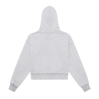 1 Logo Cropped Zip Hoodie