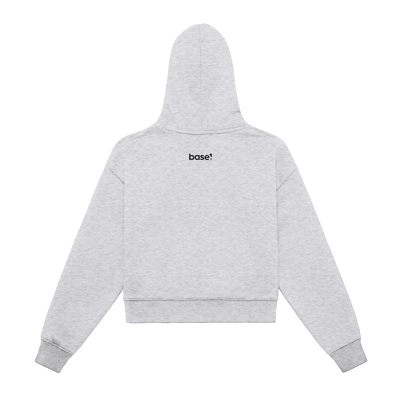 1 Logo Cropped Zip Hoodie – Dual Logo Edition
