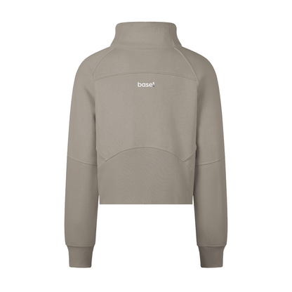 1 Logo Cropped Half-Zip Sweatshirt