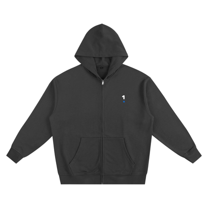 Base1 Just Flow Heavy Zip Hoodie