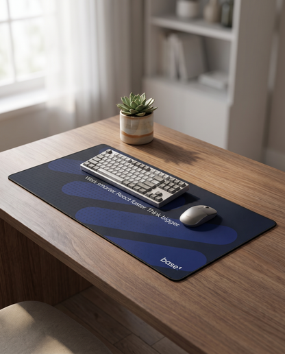 Base1 Desk Mat on a home-office desk